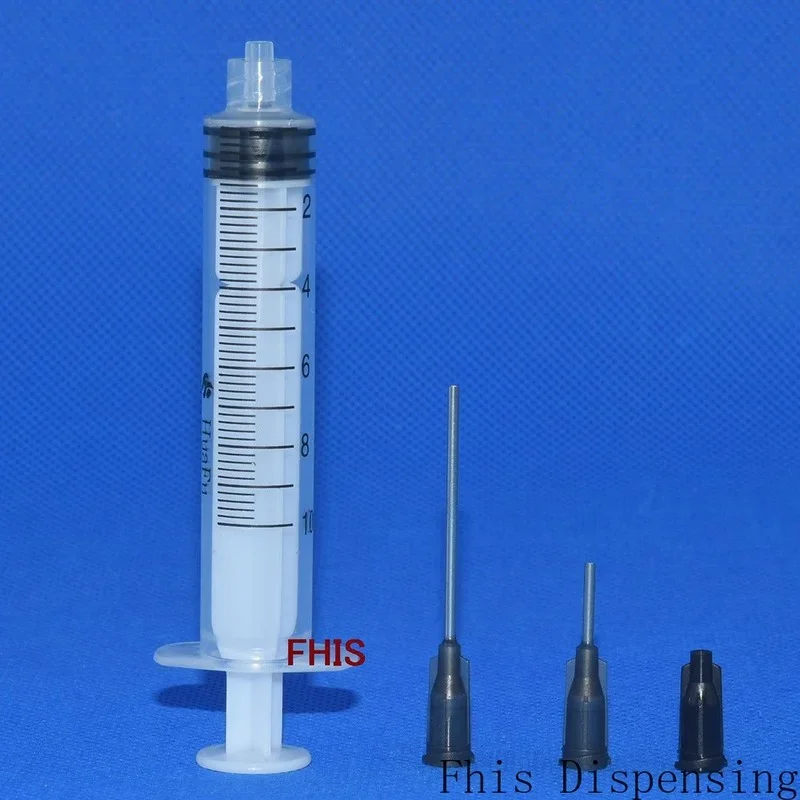 10cc/10ml Syringe 16G Blue Blunt Dispensing Needle Glue Adhesive Henna Liquids 1.5