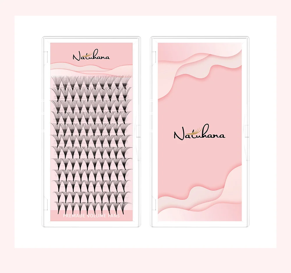 NATUHANA 10D 12D 14D 16D 20D Vorgefertigte Volumenfächer Lange Wurzel Falsche Wimpern Lon Stem Faux Nerz Russische Wimpernverlängerungen – Detail 14