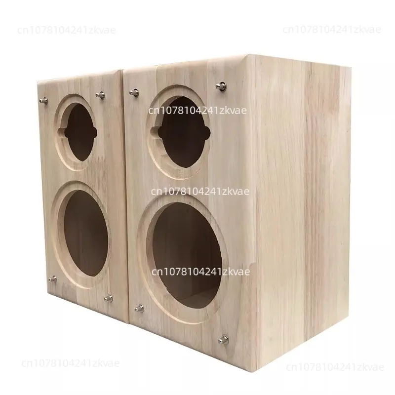 

Solid wood log speaker empty box 4-inch 5-inch 6.5-inch two-frequency subwoofer car speaker modified shell