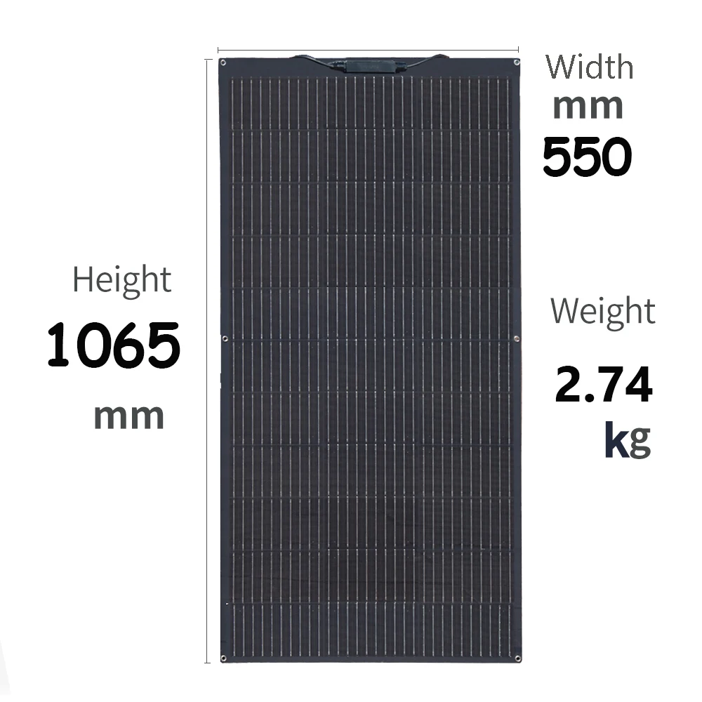 300 واط 150 واط 200 واط 100 واط 12 فولت لوحة طاقة شمسية مرنة لوحة كهروضوئية بطارية السيارة سقف المنزل قارب RV DHL شحن مجاني مستودع الاتحاد الأوروبي