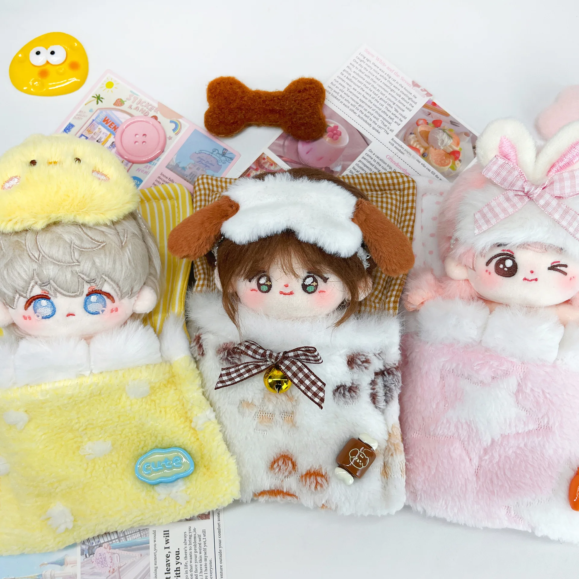 

2025 The New Hot-selling Cotton Doll Sleeping Bag Creative Fun Cartoon Rabbit Bear Chick Plush Sleeping Bag Cute Gift
