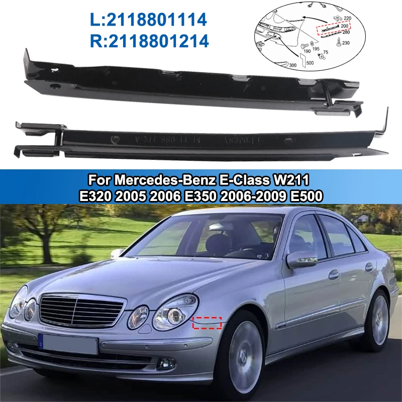 Barre de cadre de support de pare-chocs avant de voiture, pour mercedes-benz classe E W211 E320 2118801214 2005 2006 E350 2006-2009 E500, pièces