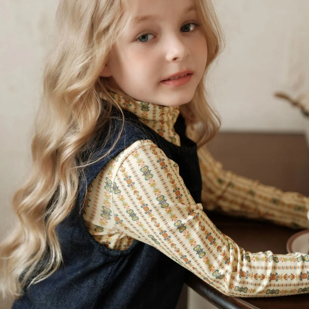 

Осенняя детская одежда в скандинавском стиле, рубашки с длинными рукавами для девочек, клетчатый детский топ, модная футболка, повседневная одежда для девочек-подростков