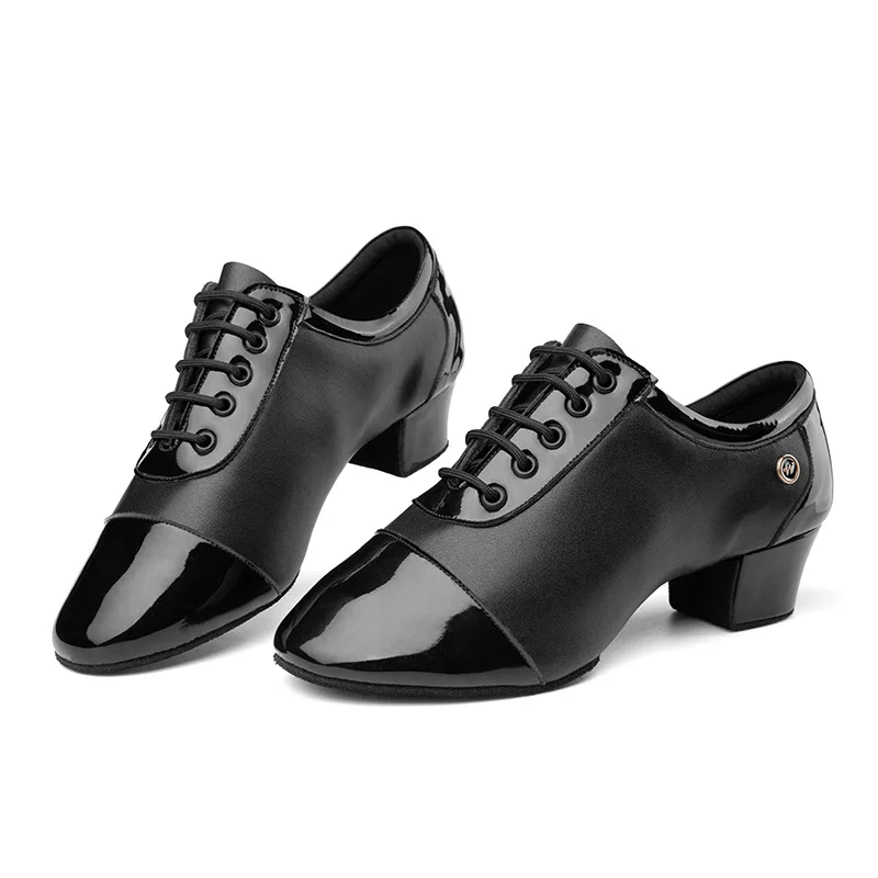 New Brand Men's Professional Dancing Shoe Indoor Modern Tango Ballroom Latin Black White Man Dance Shoes