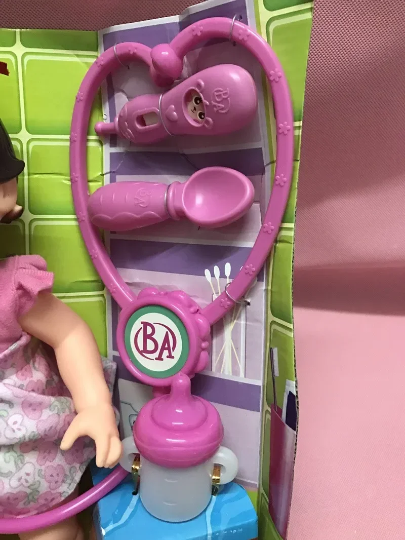 Simulatie mode 35 cm Kan Water Drinken, Kan Pee, diagnose de pop model arts Reborn Babypoppen speelhuis speelgoed meisje gift