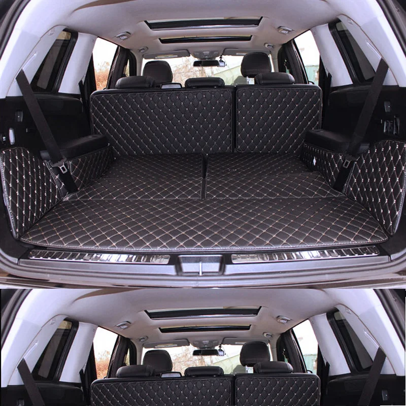 Special trunk mats for Mercedes Benz GLS 350d 7seats - durable cargo liner boot carpets for GLS350d