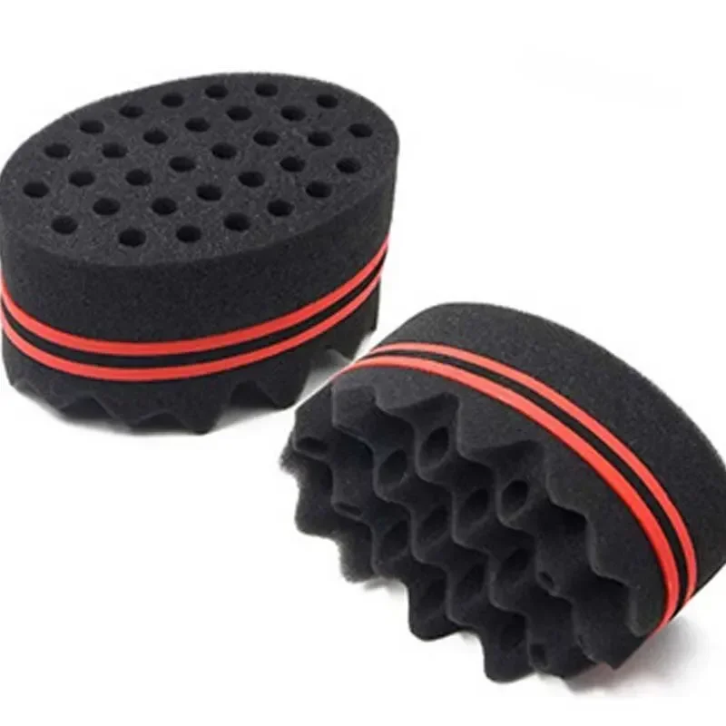 

Magic Hair Curling Sponge Creative Hairdressing Double-sided Dual-use With Holes Dirty Hair Messy Curls Styling Tools