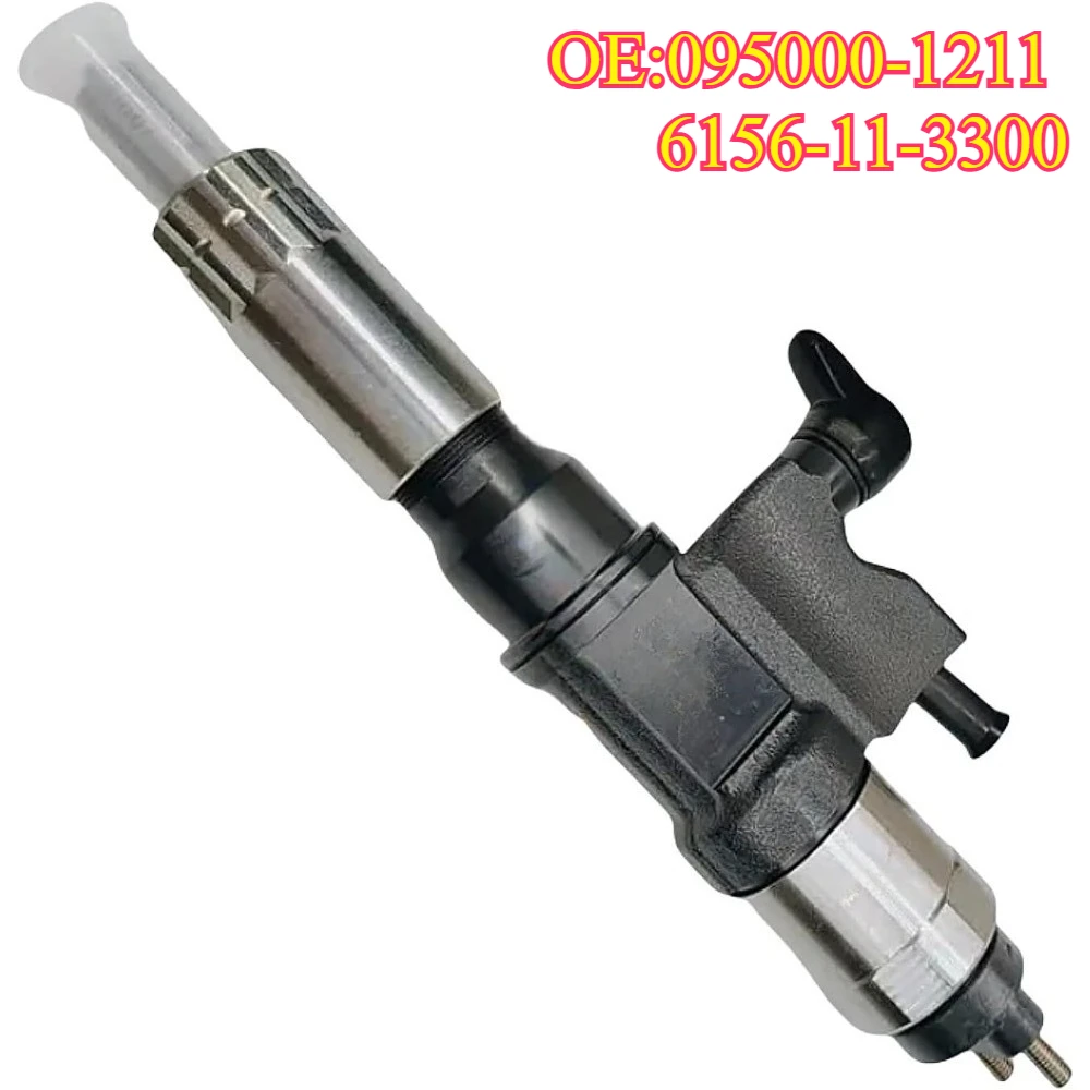 Original High quality New For 095000-1211 6156-11-3300 Common Rail Injector for 1212 Komatsu PC400-7 Excavator