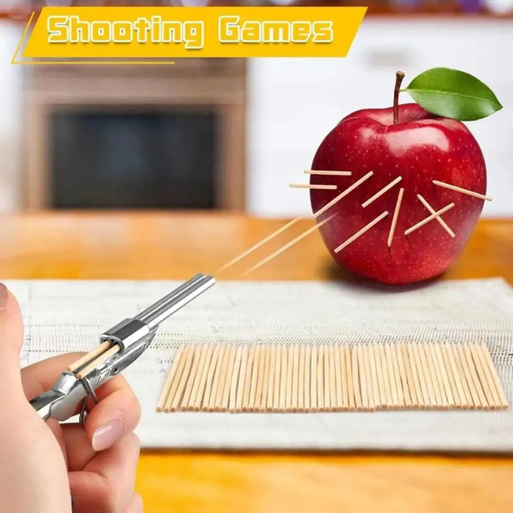 Mini lanzador de palillos de dientes en miniatura, modelo de tirador de palillo de dientes en miniatura para decoración de escritorio, coleccionista, Hobby, regalo para niños