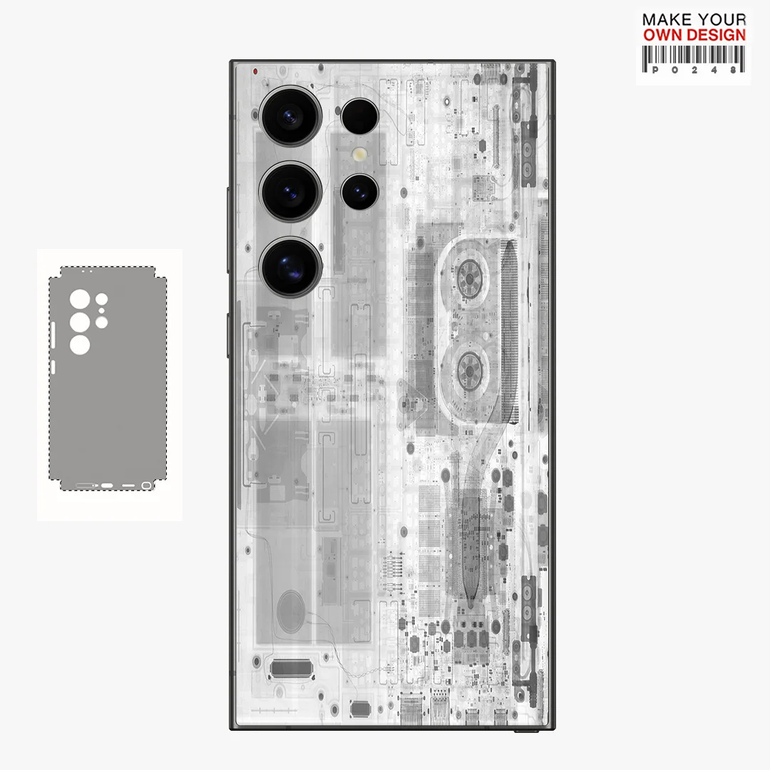 Protector de Pantalla Trasero con Adhesivos Decorativos Coloridos para Samsung Galaxy S24 S23 S25 Ultra Plus S26 Ultra