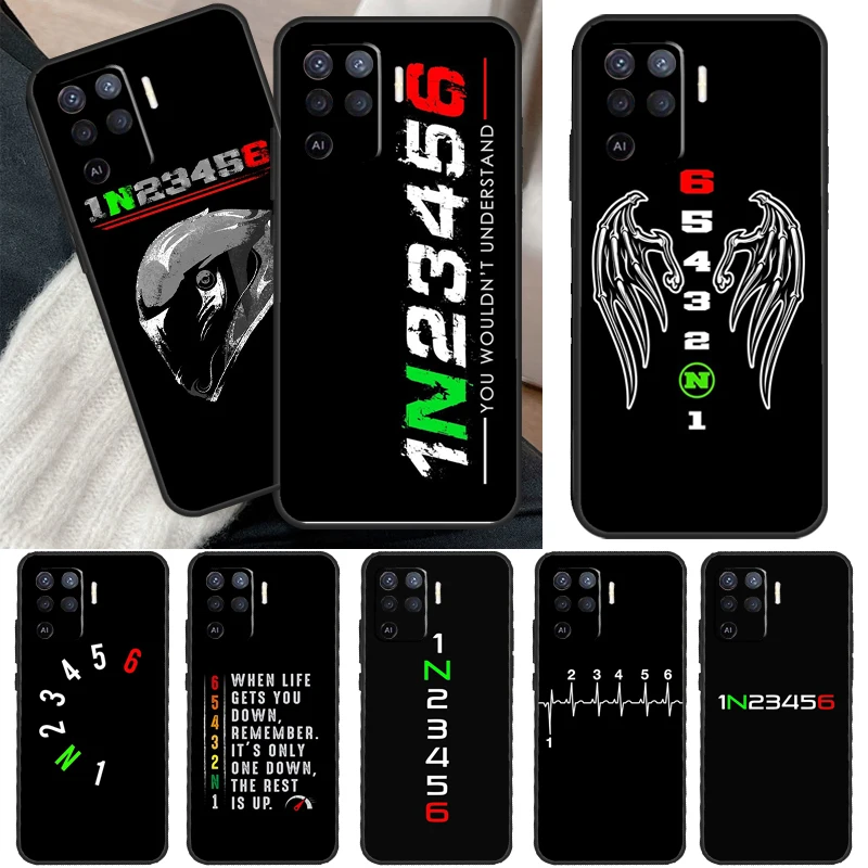 1N23456 Motorcycle Case For OPPO A5 A9 A31 A53 2020 A53S A1K A15 A16 A52 A72 A92 A83 A91 A54 A74 A94 Coque