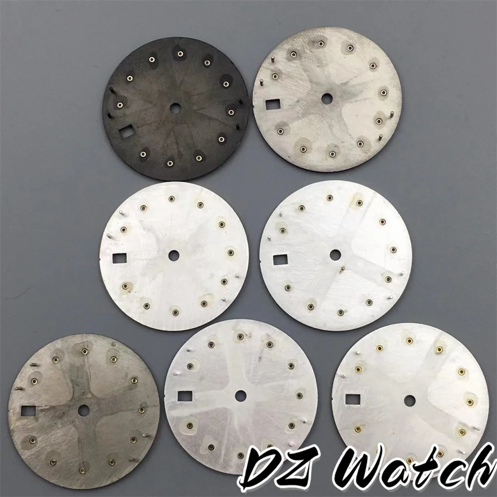 DZ  Blue Pink Green Gold 29mm dial fit NH35 movement 3 o\'clock crown Silver Gold Rose Gold Diamond Index
