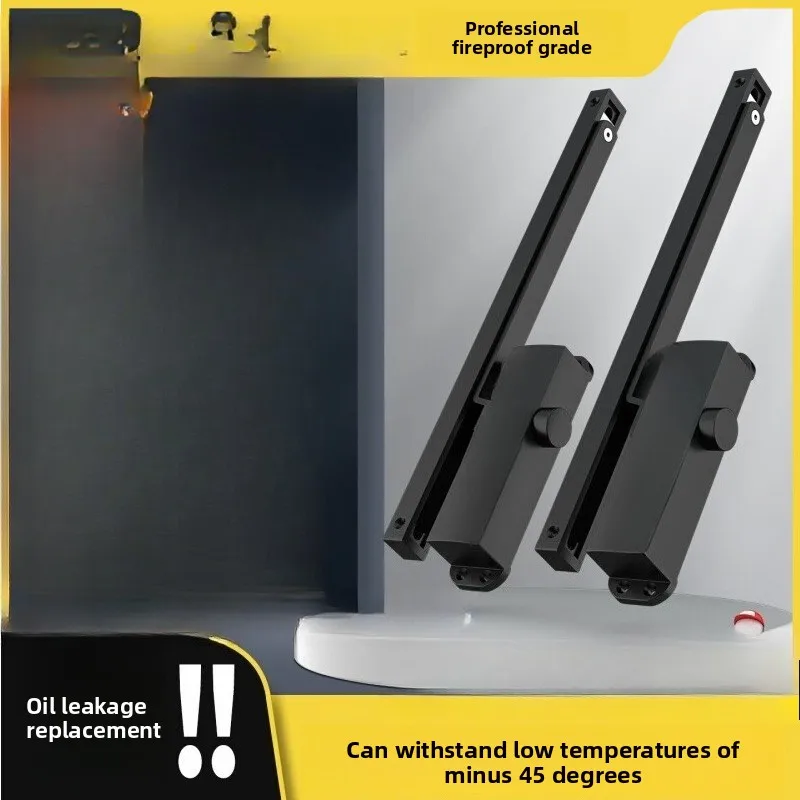 Hydraulic buffer, silent fire door closer, automatic door closer for household use