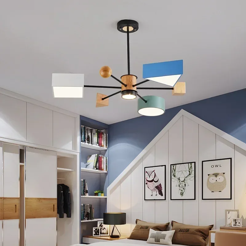 Children Cartoon Pendant Light For Boy Girl Warm Room European Modern Creative Bedroom Study Kids Home Decorative Lighting Fix