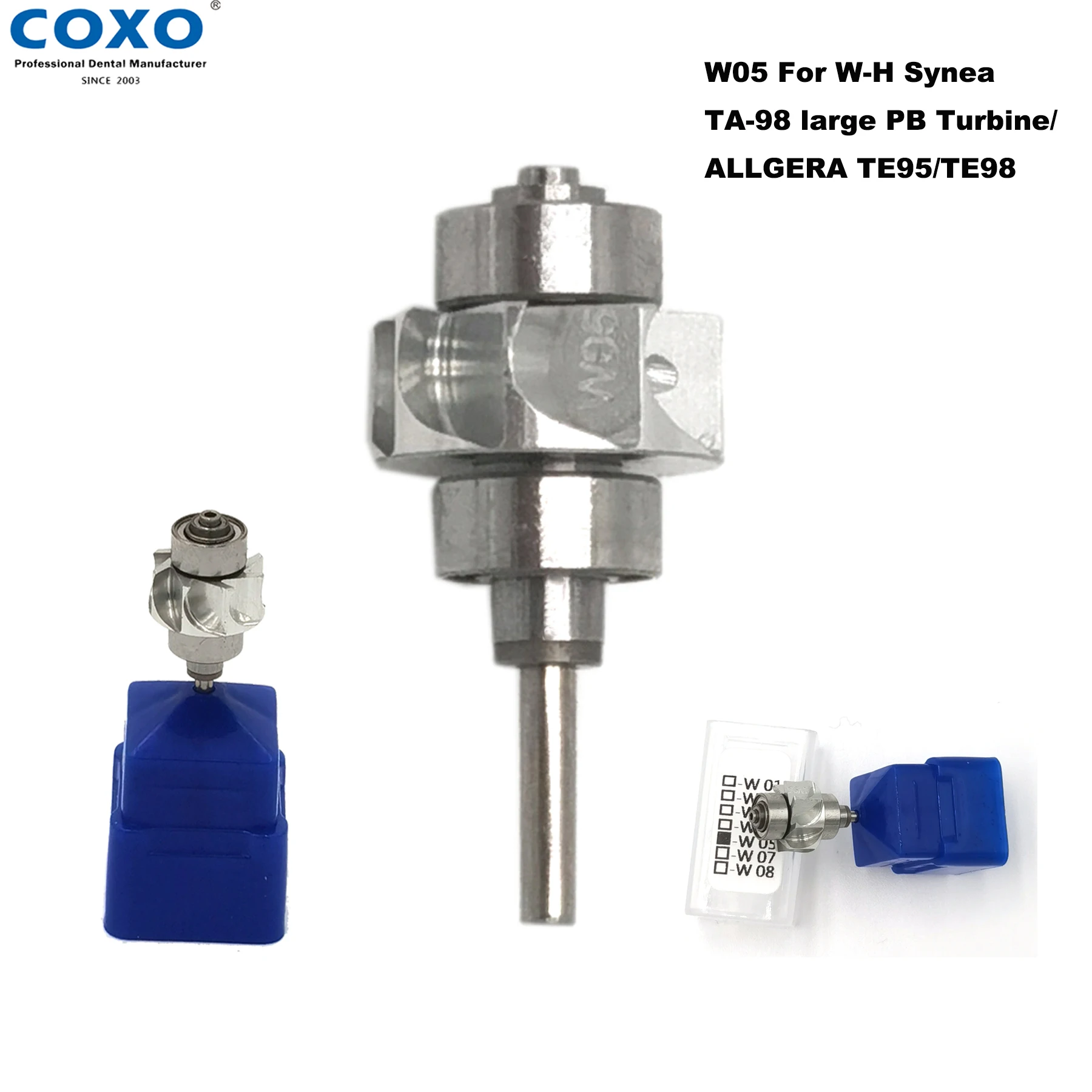 COXO Dental Turbine Cartridge Rotor For WH TA-98 TE-98 TE-95 High Speed Handpiece Dental Handpiece Accessories