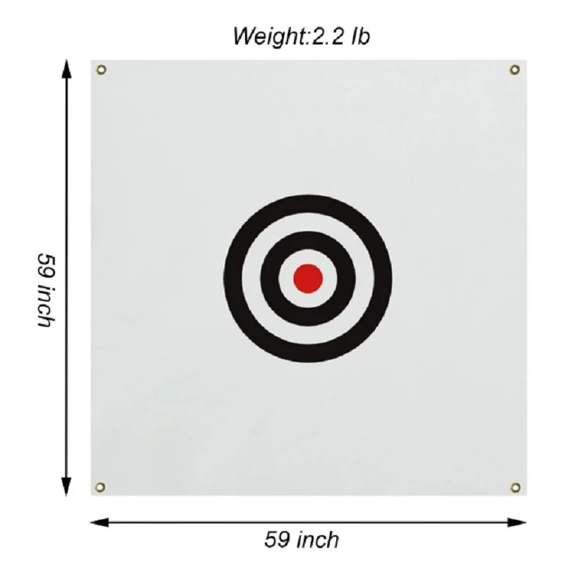 لعبة غولف الهدف القماش معلقة دائرة الدعم لضرب نطاق القيادة الهدف صافي ممارسة التدريب في الأماكن المغلقة في الهواء الطلق المحكمة 58 "x 59"