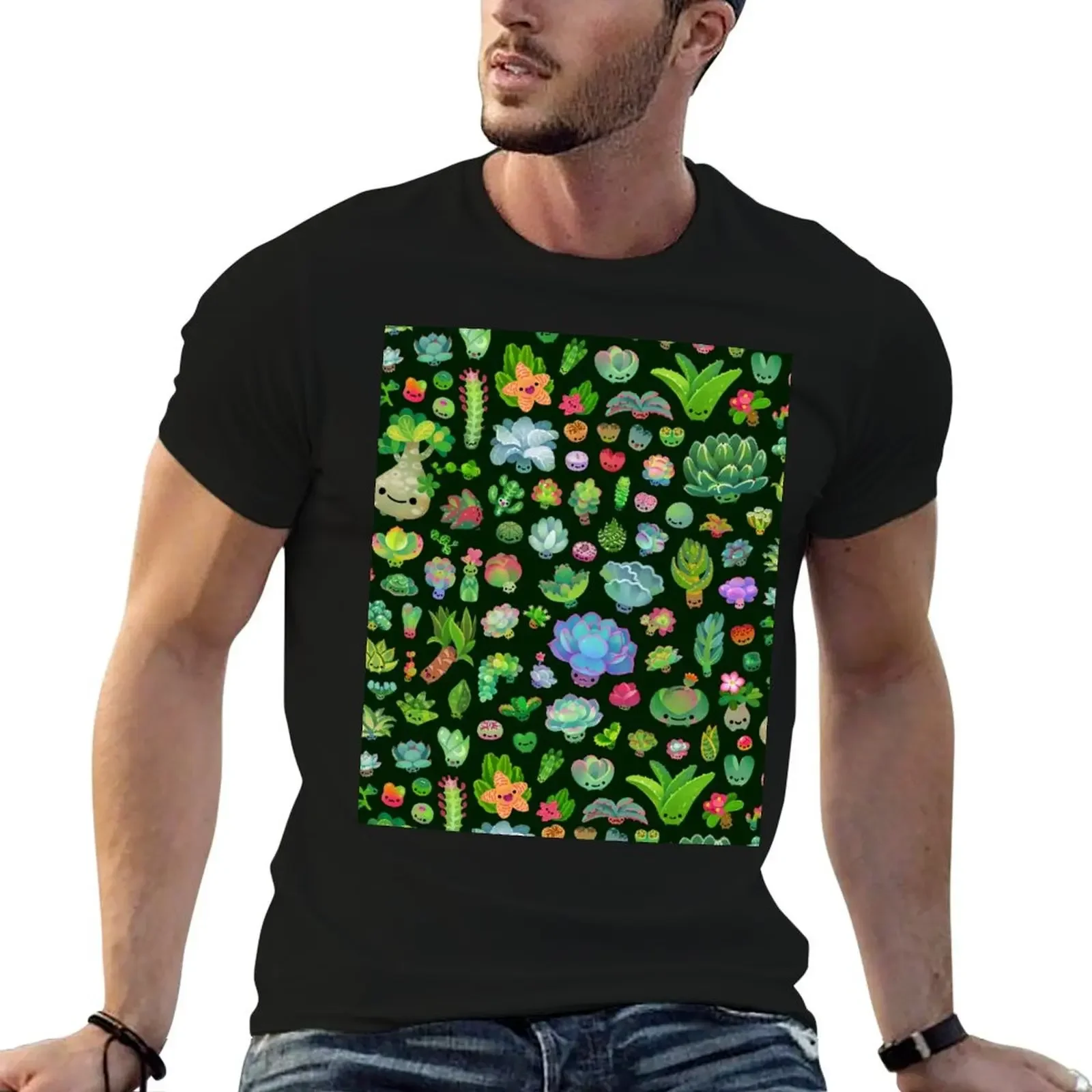 Baby succulents - mix (darl) T-Shirt cotton graphic tees graphic t shirts mens shirts graphic tee