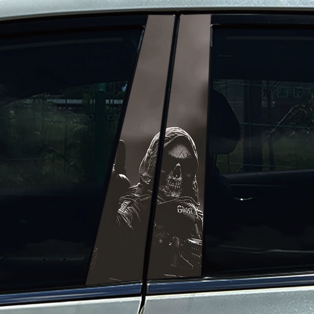 Anime demon monsters Car Stickers Auto B-pillar Car Center Column Decoration Cover Scratches Waterproof Decals Car Accessories