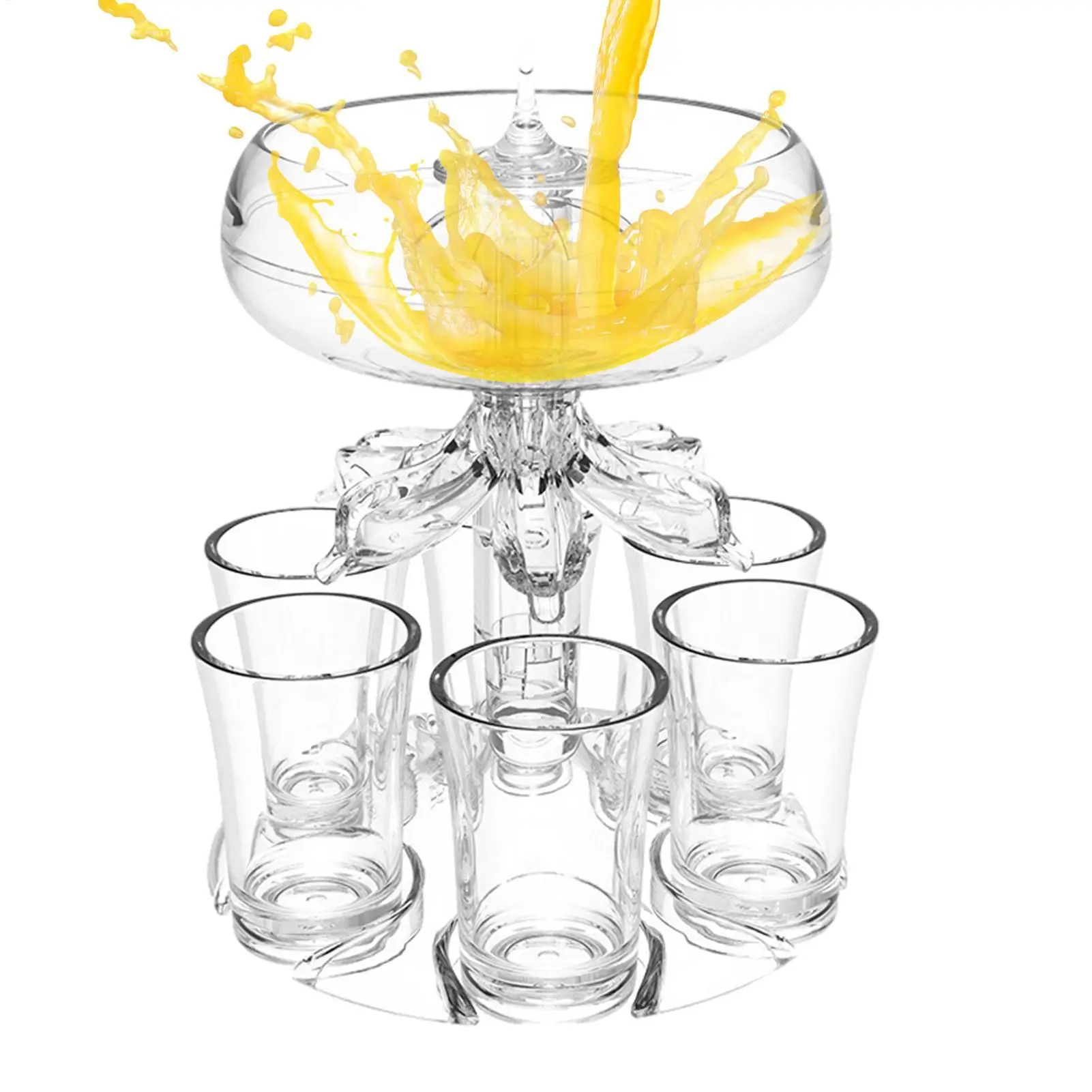 6 Shot Glass Dispenser And Holder 6 Shots Pourer Cocktail Dispenser Cocktail Dispenser 6 Shots Party Drink Dispenser Shot Glass
