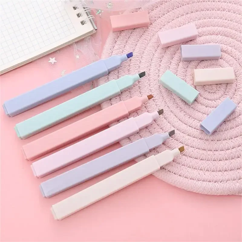 Resaltadores Pastel, bolígrafo artístico para dibujar Graffiti, bolígrafo fluorescente colorido, papelería para estudiantes, suministros escolares y de oficina