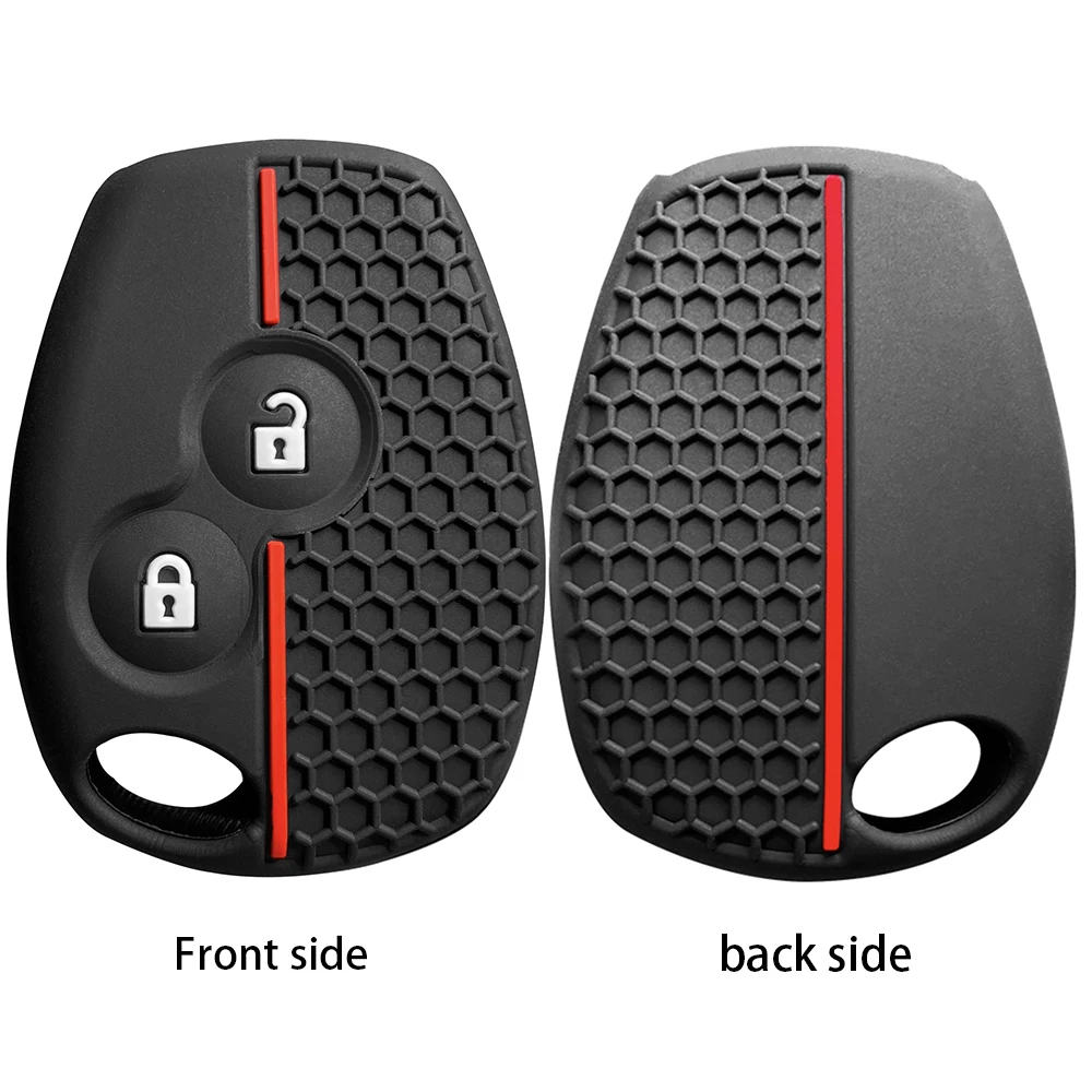 

Чехол для ключей для Renault Megane Modus Espace Laguna Duster Logan DACIA Sandero Fluence Clio Kango для NISSAN ALMERA, 2-кнопочный чехол