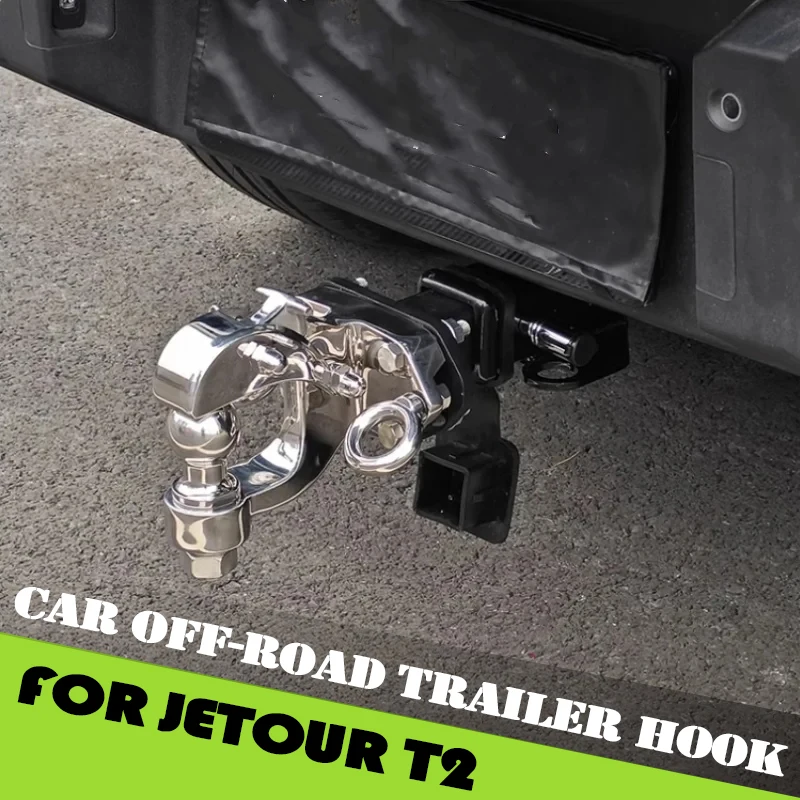 Off-road Trailer Hook Fit for Jetour Traveller T2 2023 2024 2025 Modified Off-road Trailer Arm Hook Anti-collision Trailer Bar