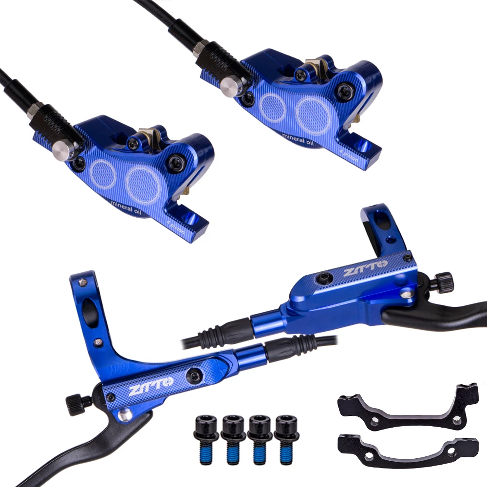 ZTTO MTB 4-zuiger fiets hydraulische schijfrem M840 met koelpads oliedruk racefiets rotor remklauwen IS PM Mount