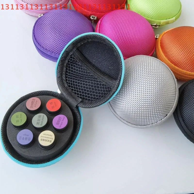 Organisateur de voyage à 7 fentes, support de transport suspendu pour parfum, sac de rangement, étui pour huile essentielle de 2ML, sac pour huile de parfum, boîte pour huile essentielle