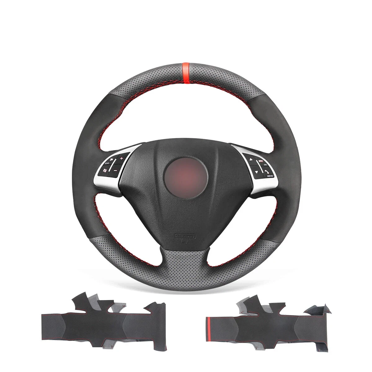 

Чехол на руль из натуральной кожи наппа, сшитый вручную для Fiat Punto Bravo Linea Qubo Doblo Grande Punto 2005-2019