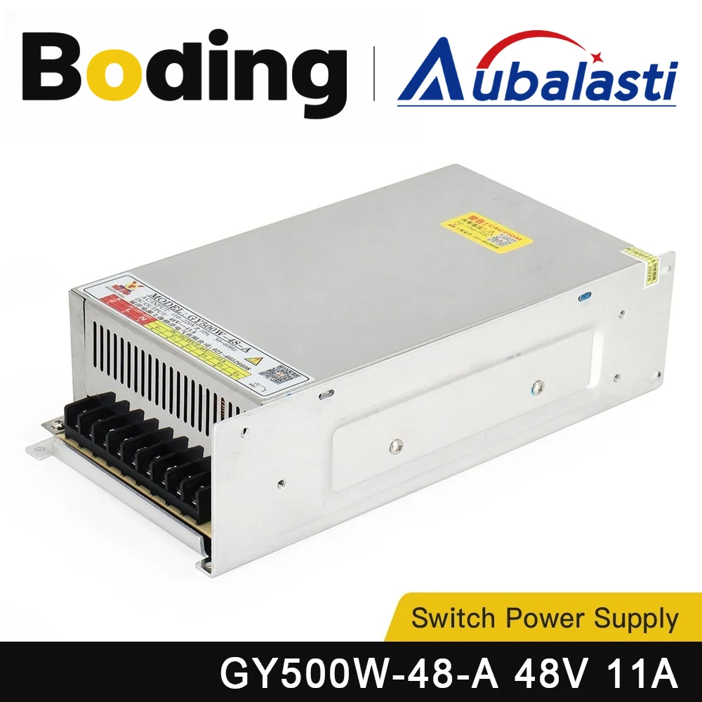 

Импульсный источник питания Aubalasti 500 Вт 48 В 11 А GY500W-48-A для гравировального станка с ЧПУ