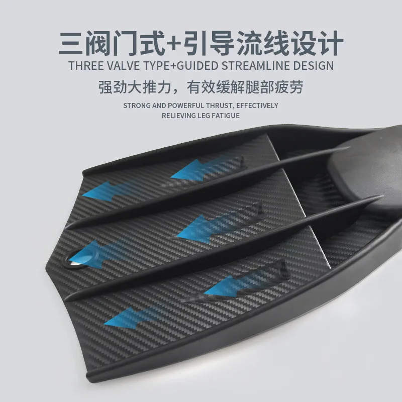 Diving Fins Jet Frog Shoes Adjustable Spring Buckle Strap Professional Scuba Diving Training Strong Thrust Flippers