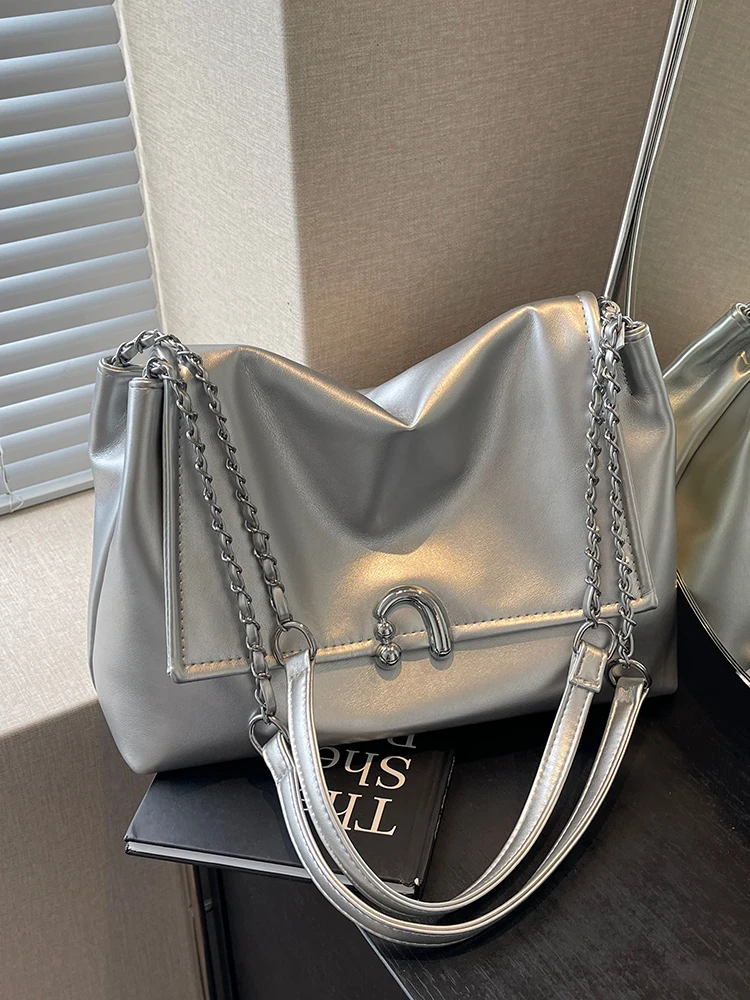 

Faionable Commuter Tote Bag for Women Spring Summer New Arrival College Students Class Single oulder Bag Versatile Chain ...