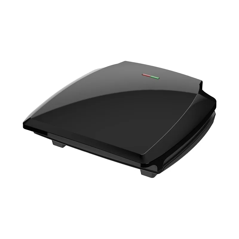 Sandwich maker with LED indicator - non-stick plate, quick heat, holds 2 slices, fits grilled cheese toast, easy to clean