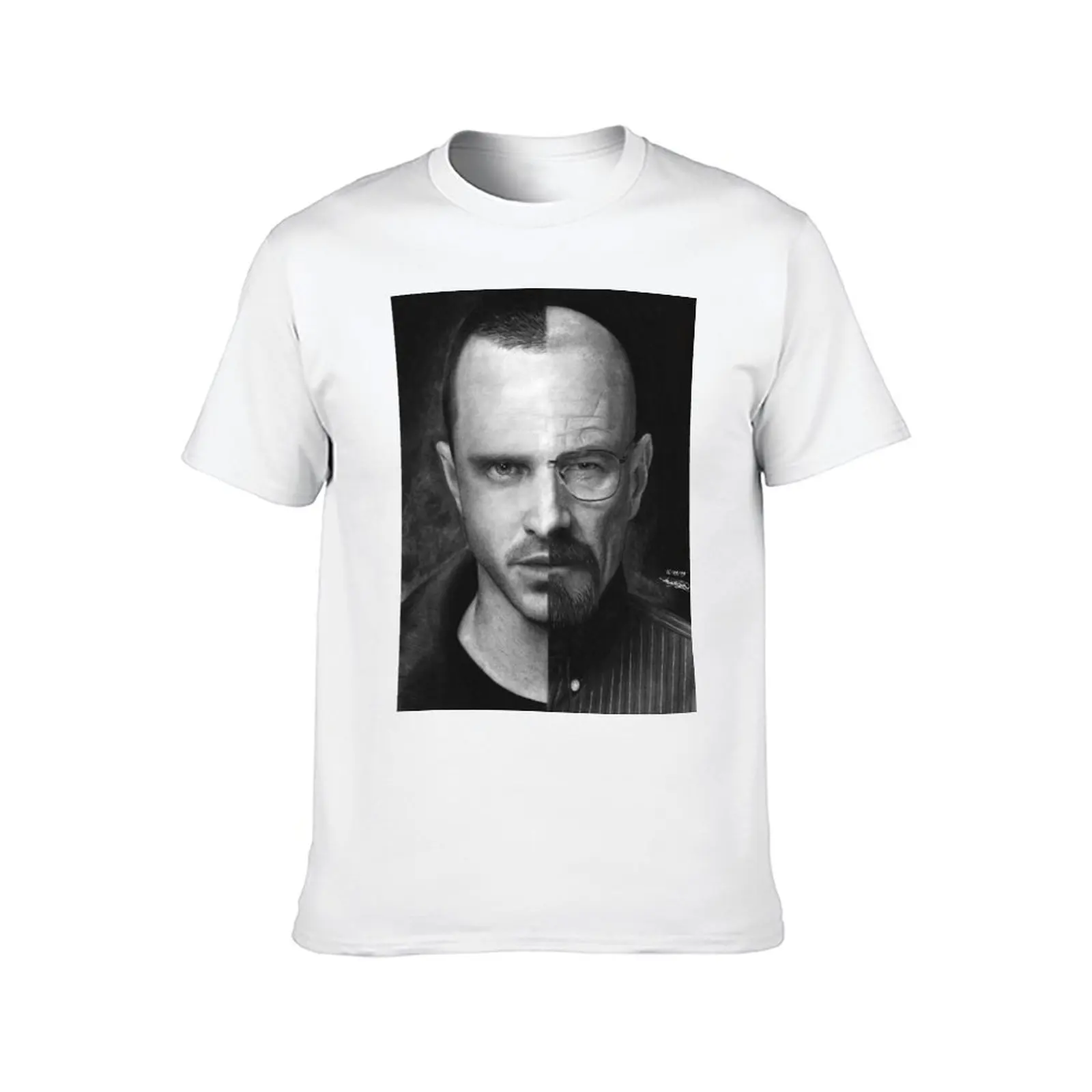 Aaron Paul & Bryan Cranston T-Shirt t shirt man designer man t shirt cotton T-Shirt