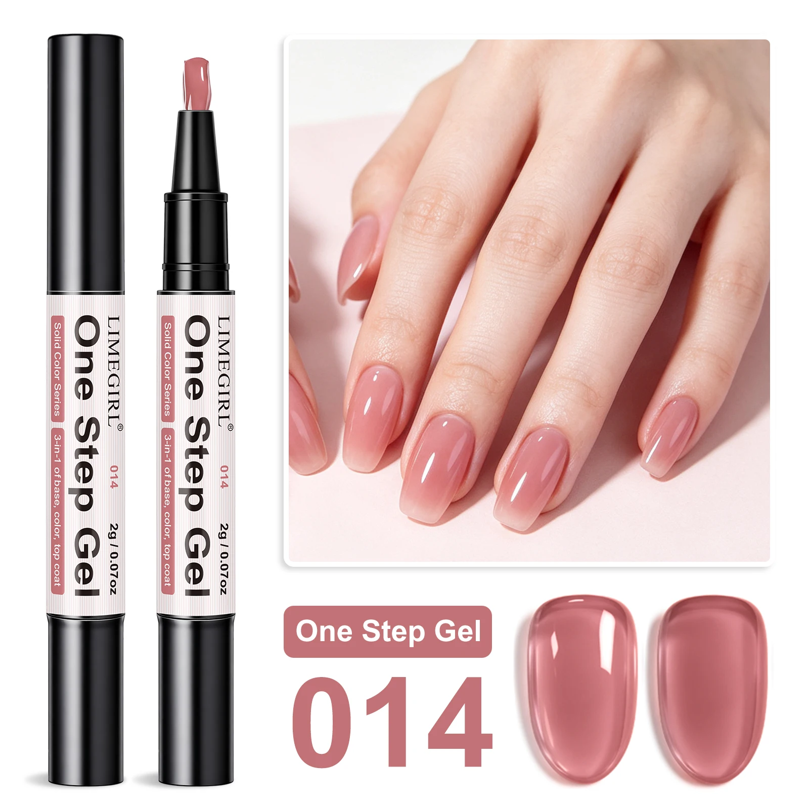 LIMEGIRL 48 Farben Gel-Nagellackstift, 3-in-1-Gel-Nagellack, schnell trocknender, langlebiger Graffiti-Malpinsel für Reisen im Freien