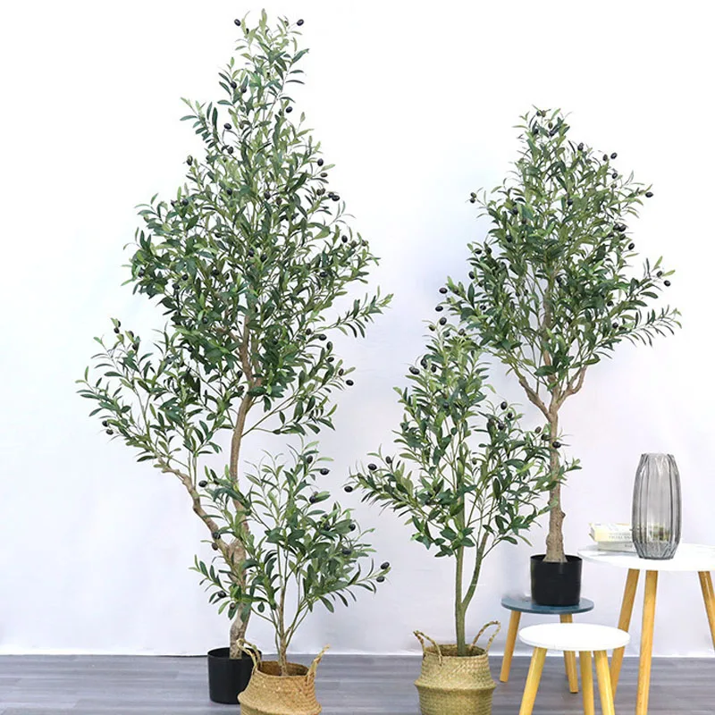 

High-grade artificial olive tree potted plant fake green plant decorative tree floor placement home living rooms offices