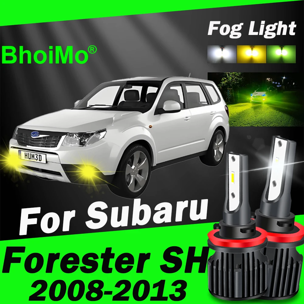 BhoiMo لسوبارو فورستر SH 2008 - 2013 الجبهة الضباب ضوء مصباح Led لمبة 2009 2010 2011 2012