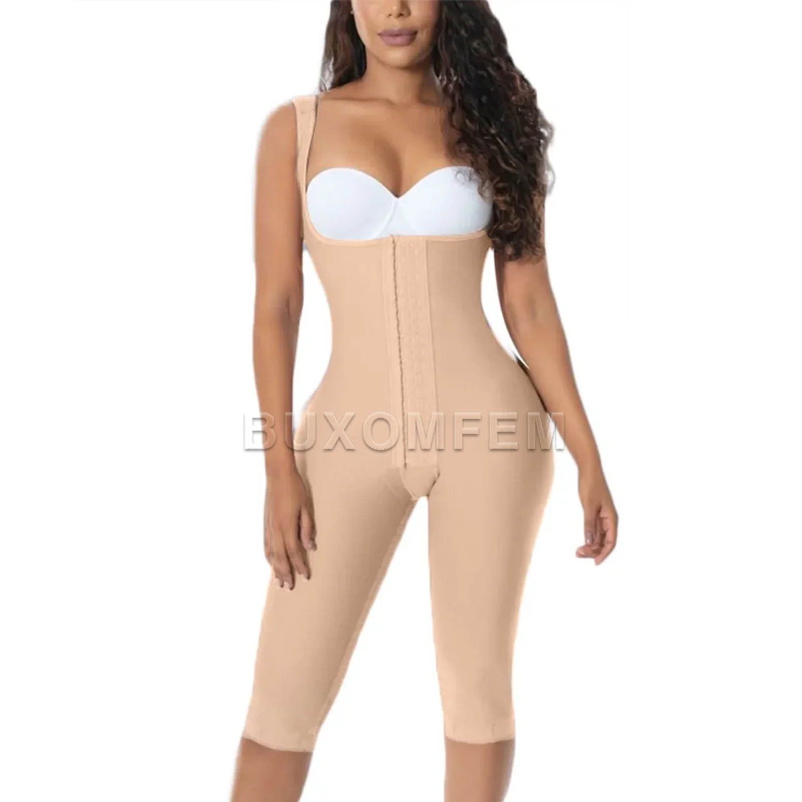 Compression Open-Breast Abdominal Control Fajas Buttock Lifting Hip Shapewear Women's Shaping Slim Fit Bodysuits for BBL Stage 2