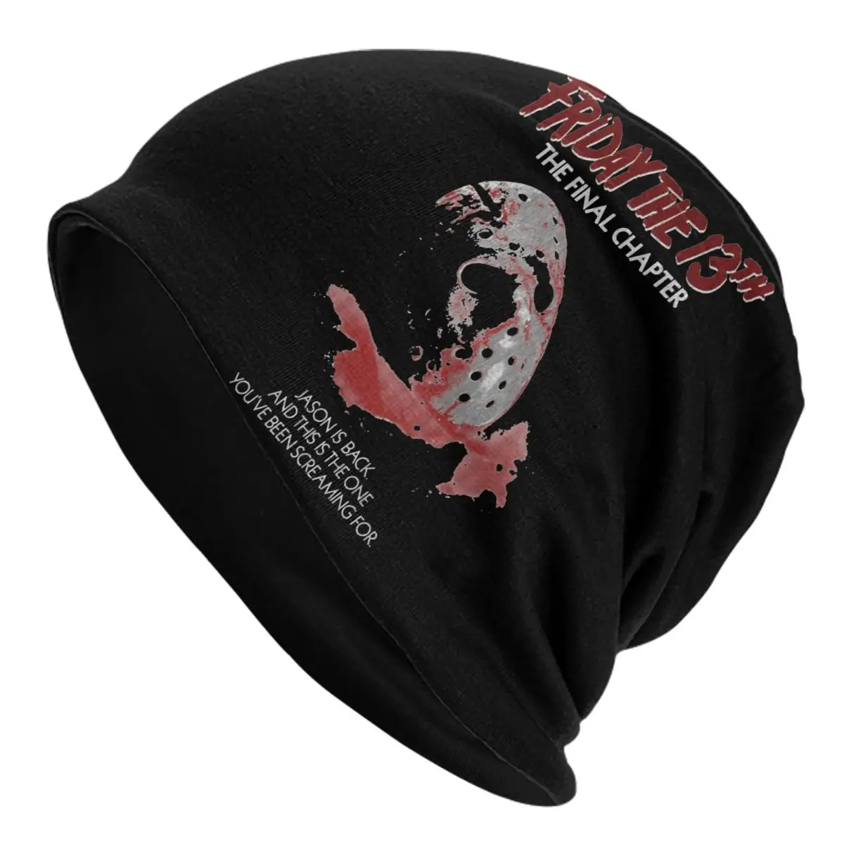 Friday 13th Jason Voorhees Slouchy Knitted Beanie Hat for Man Woman Fall Winter Bonnet Hat Lightweight Warm Skullies Cap