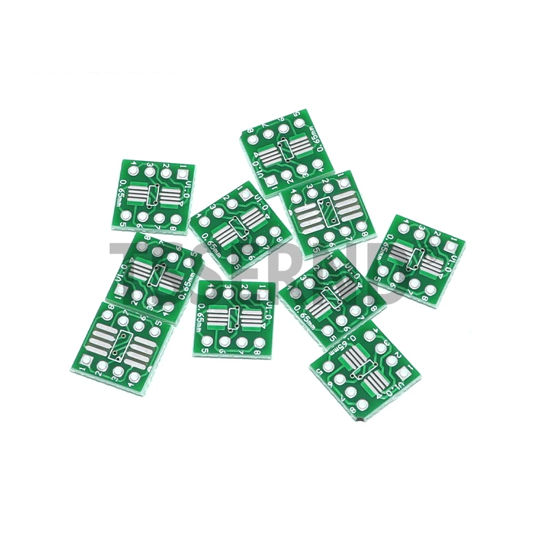 20PCS TSSOP8 SSOP8 SOP8 to DIP8 Transfer Board DIP Pin Board Pitch Adapter