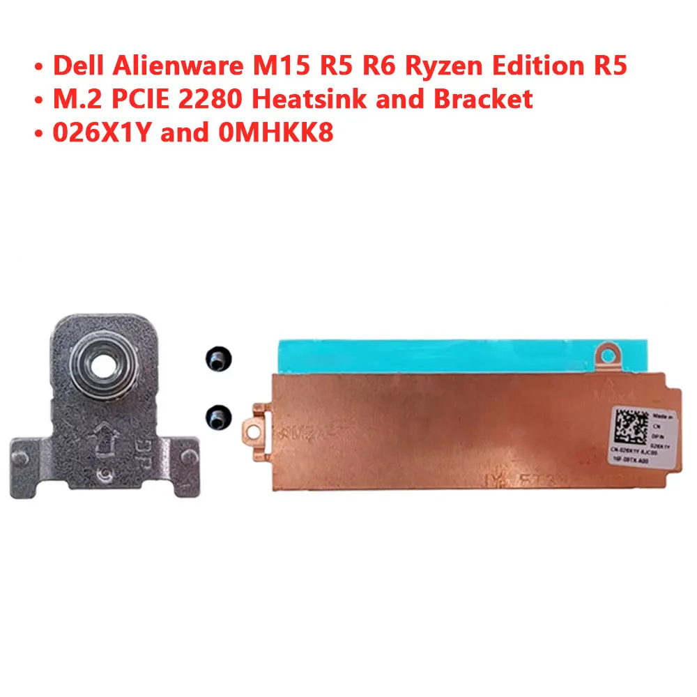 Монтажный кронштейн для ноутбука Dell Alienware M15 R5 R6 R7 Ryzen Edition R5 M.2 2230 2280 SSD жесткий диск, радиатор MHKK8 FJ75H 26X1Y