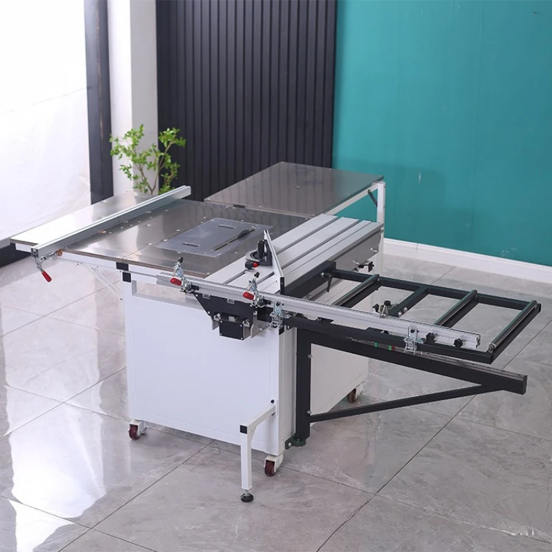 Folding saw table dust-free saw woodworking special cutting stainless steel rocker arm saw table woodworking push table