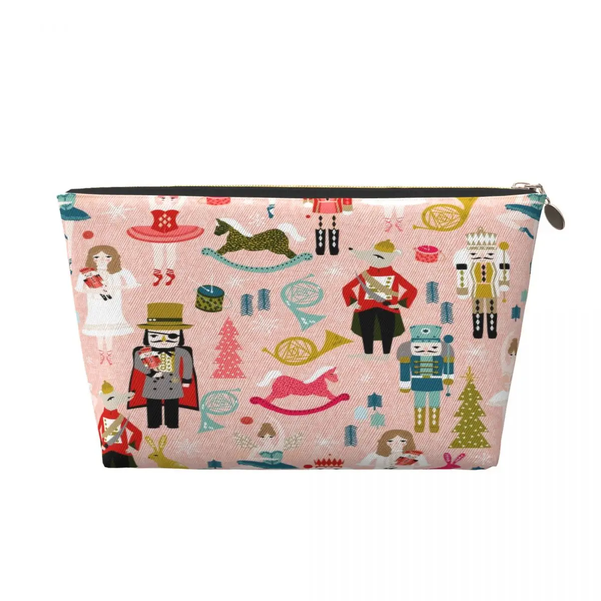 Custom Nutcracker Ballet Dancer Travel Toiletry Bag for Women Cosmetic Makeup Bag Beauty Storage Dopp Kit