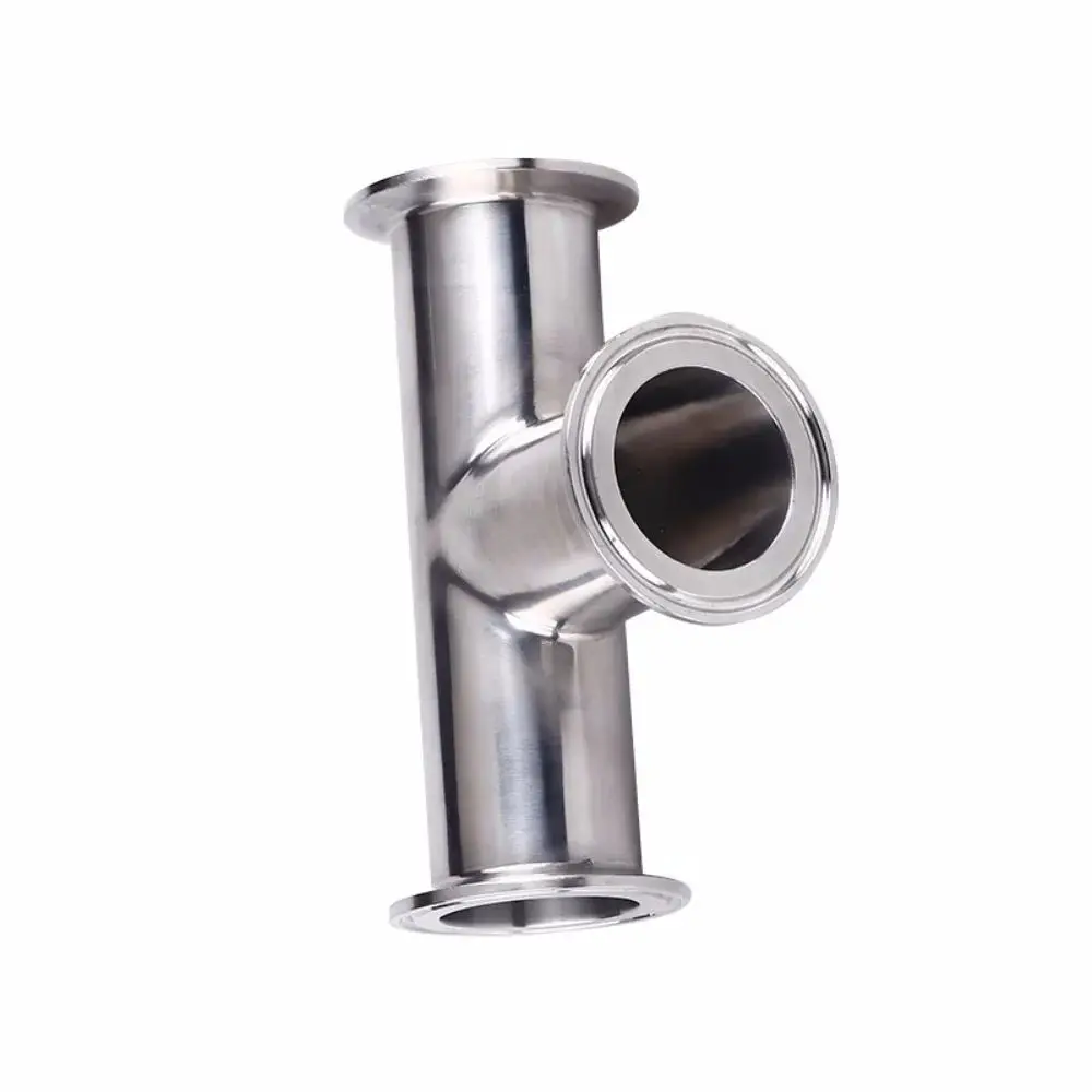 

Tri-Clamp Tee Φ57Φ63mm OD77.5mm Stainless Steel 304 Sanitary Tri-Clamp Tee - Quick-Connect, Mirror Polished