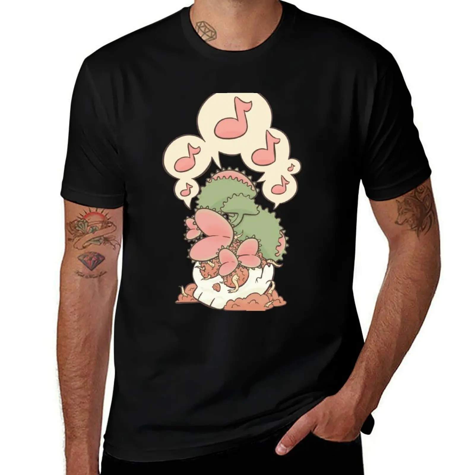 Singing Fly Trap T-Shirt Casual Breathable Short Sleeve Top
