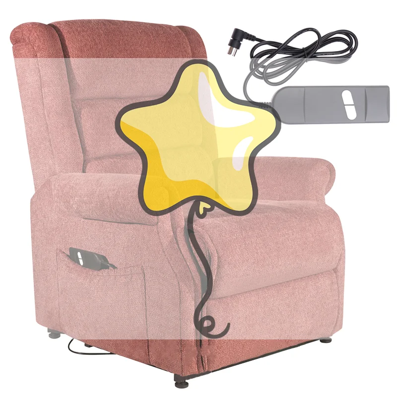 Recliner Remote Hand Control 2 Button 5 Pin Plug Connection For Electric Power Lift Sofa Chair Electric Bed Button Switch