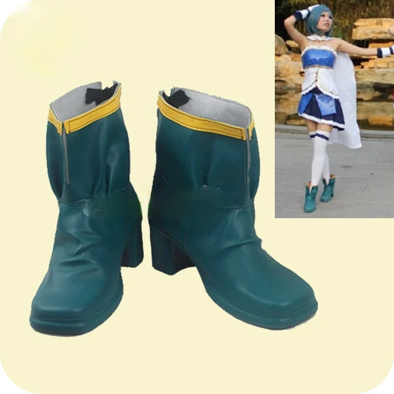 Puella Magi Madoka Magica Miki Sayaka  Anime Characters Shoe Cosplay Shoes Boots Party Costume Prop