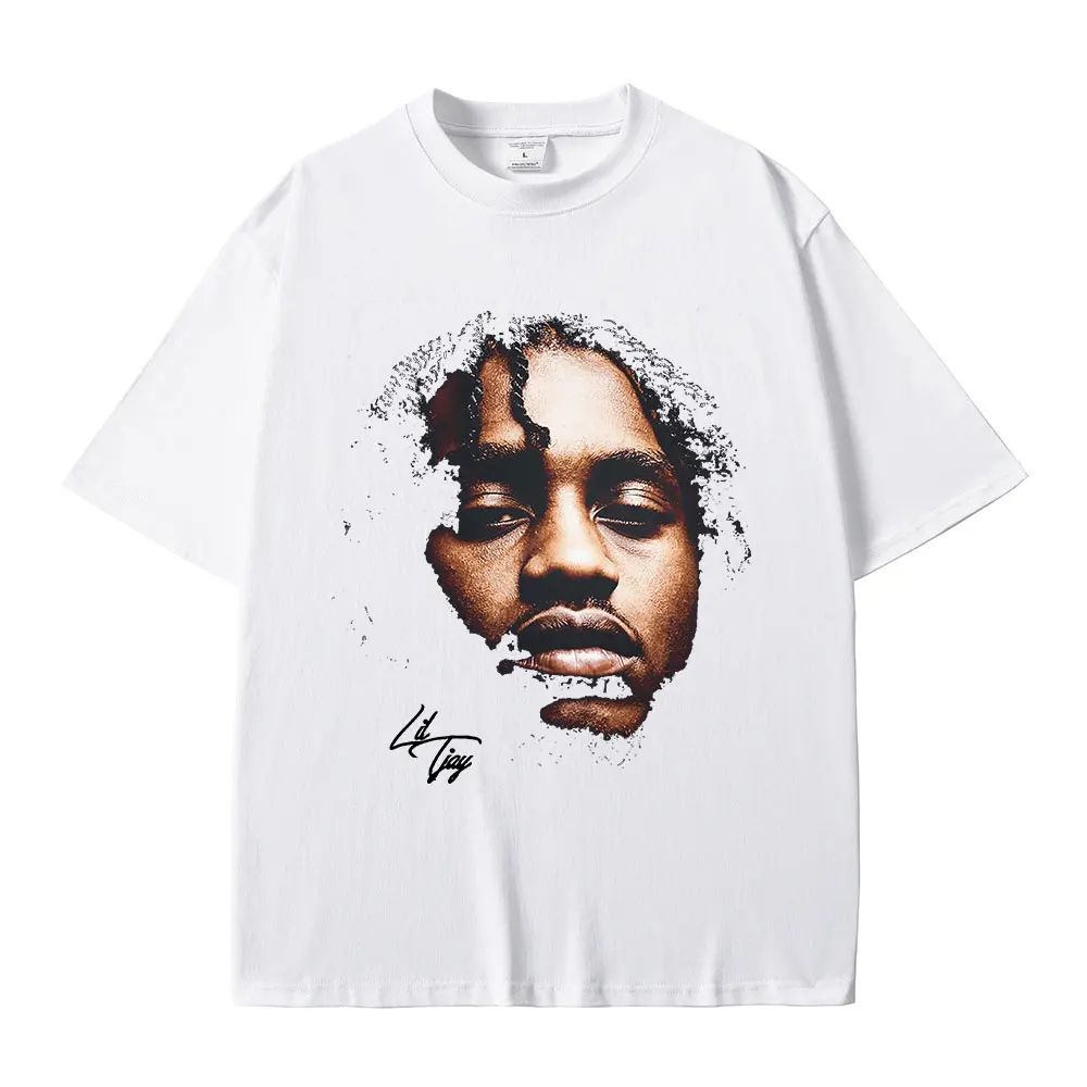 Rapper Lil Tjay Graphic T-shirt Men Women\'s Fashion Hip Hop Vintage T-shirts Casual Cotton Short Sleeve Oversized O-Neck T Shirt