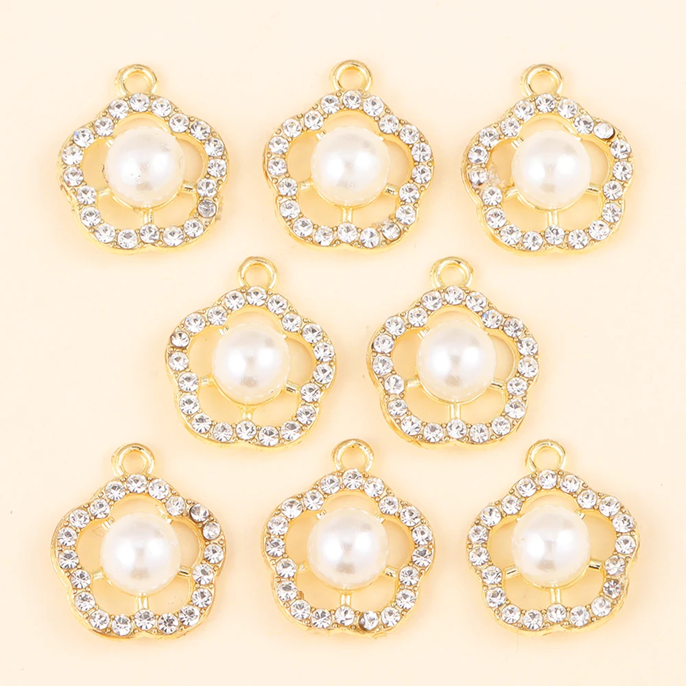 10 шт. креативные циркониевые подвески с цветами, инкрустированные жемчугом, кристаллами, подвеска, ожерелье, серьги, сделай сам, изготовление ювелирных изделий, изысканный женский фотоподарок 10 шт. креативные циркониевые подвески с цветами, инкрустированные жемчугом, кристаллами, подвеска, ожерелье, серьги, сделай сам, изготовление ювелирных изделий, изысканный женский фотоподарок