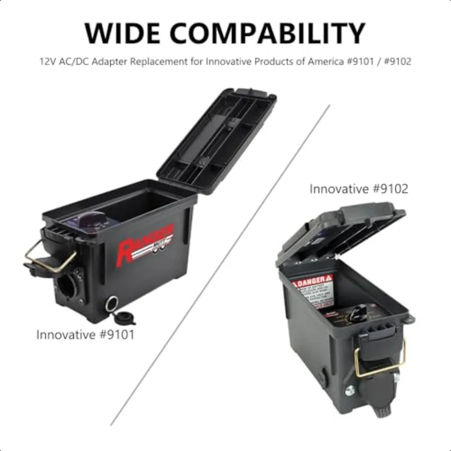 12V Lighter Plug for Innovative America 9101 Light Ranger 9102 Heavy Ranger MUTT Mobile Universal Trailer Tester CHR0001 TNS 30